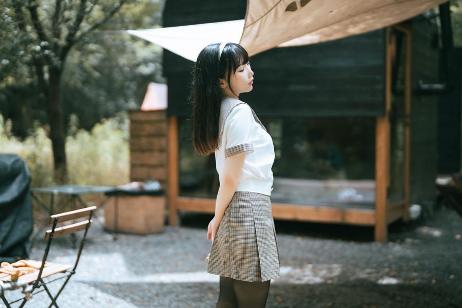 图片[3]-No.155 – 黑丝露营JK [40P]