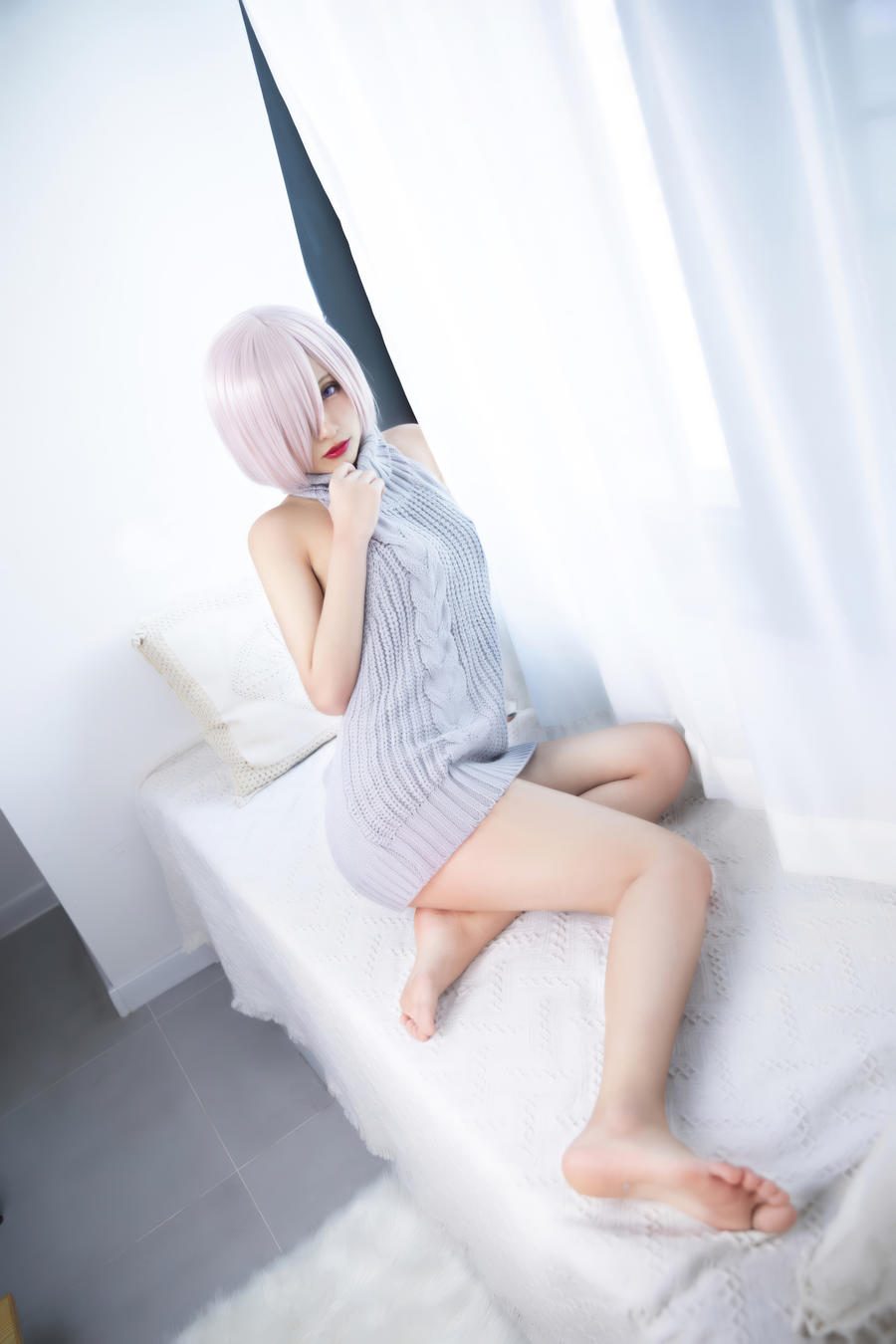 图片[2]-No.101 – FGO 玛修 露背毛衣 [13P]