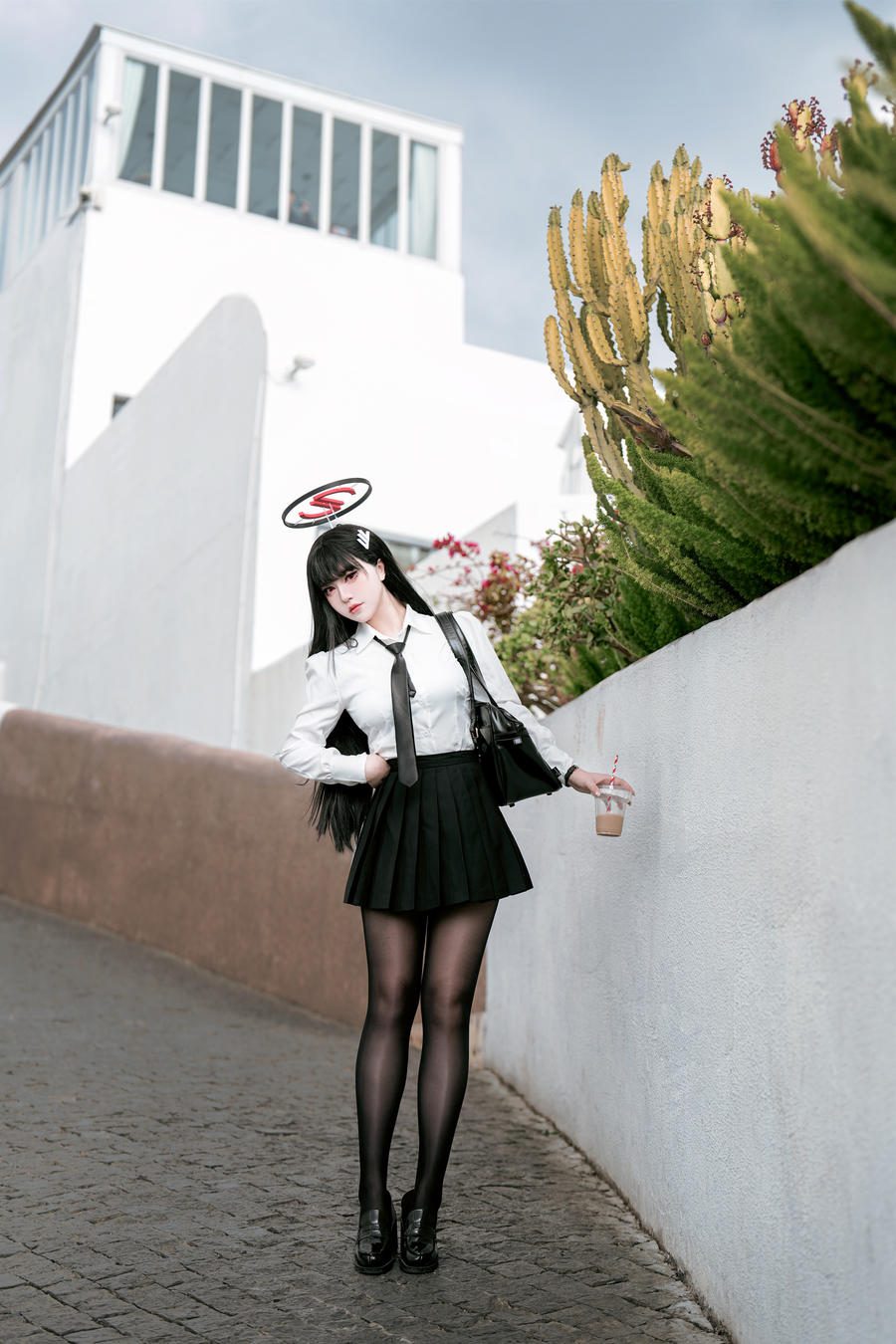 图片[2]-No.097 – 蔚蓝档案 调月莉音 制服+竞泳 [64P 5V]