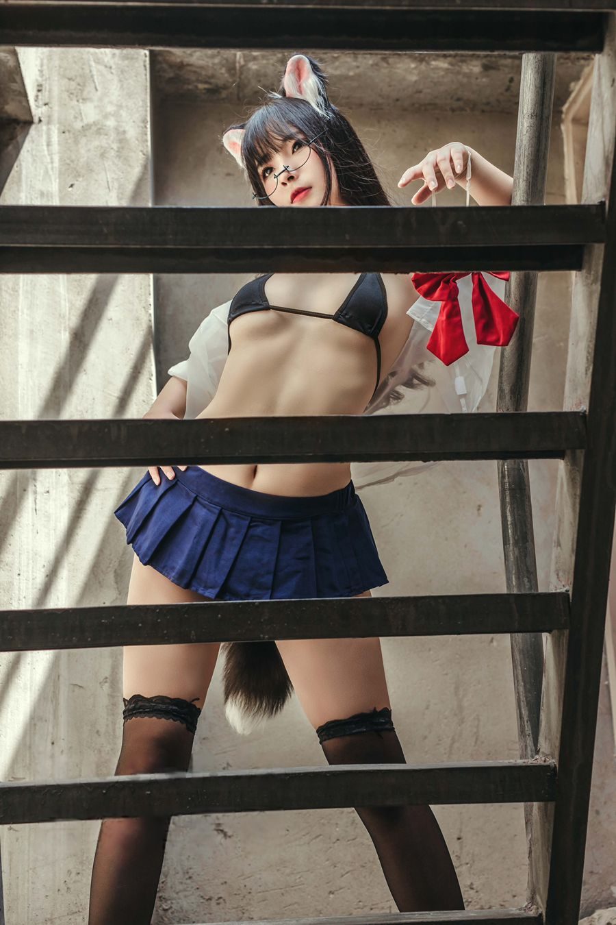 图片[2]-No.073 – 天台猫猫+黑犬机器人女友 [32P]