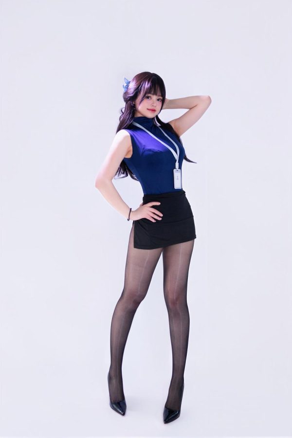 No.022 – 蓝黑制服OL [44P]-慕色阁